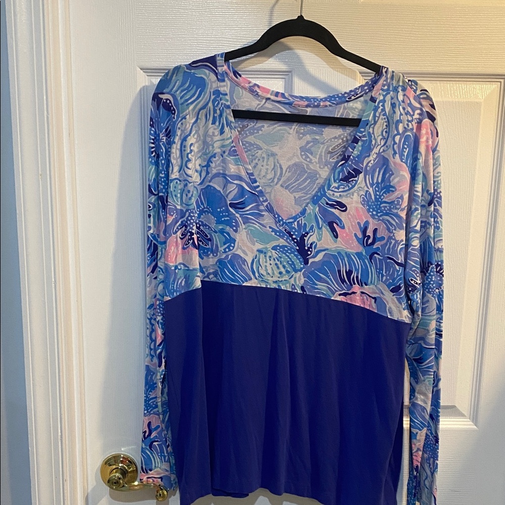Lilly pulitzer Finn long sleeve top xl